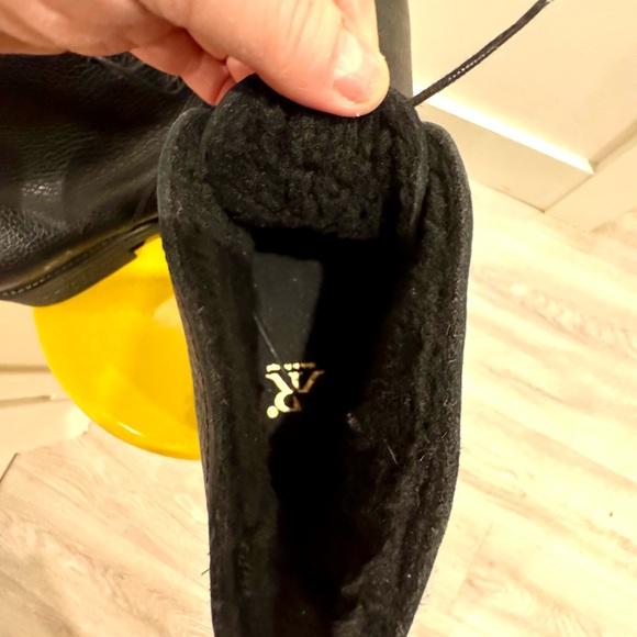 Men’s black  leather ankle bootie lined - Picture 4 of 6